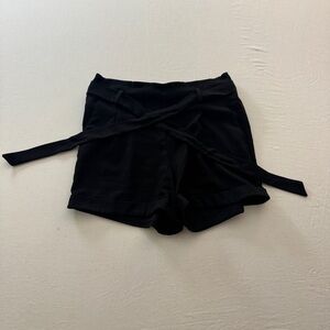 Have Women's Black Tie-Front Shorts
